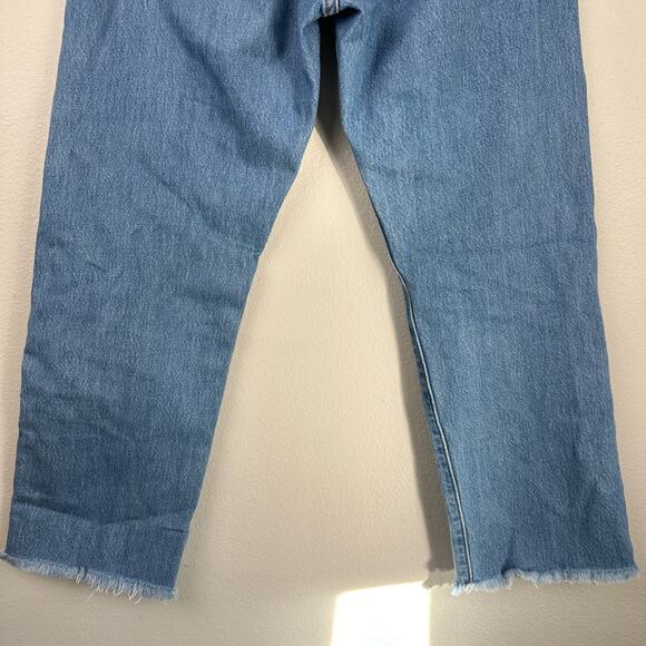 Levi's Premium Wedgie Fit Straight Jeans 27 Distressed - Picture 7 of 15